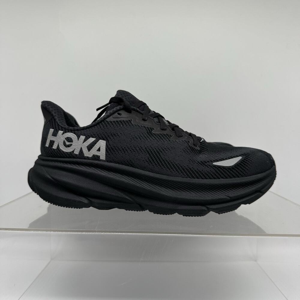 Hoka One One Clifton 9 GTX 1141490F BBLC Gore-Tex Black Women’s Size 8.5 B